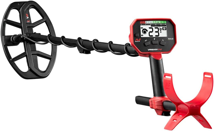 Minelab Vanquish 340 Multi-Frequency Auto-Select Metal Detector for Adults with V10 10