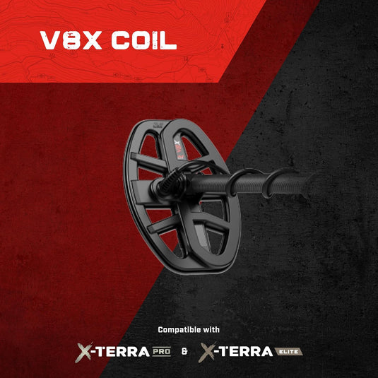 MINELAB V8X Double-D Waterproof 8" Search Coil for X-Terra PRO Metal Detector (Skidplate Included)