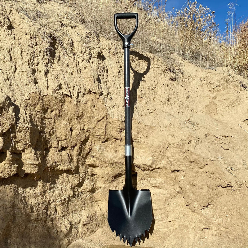 Load image into Gallery viewer, Krazy Beaver Shovel XL (Black Textured Head / Black Handle)
